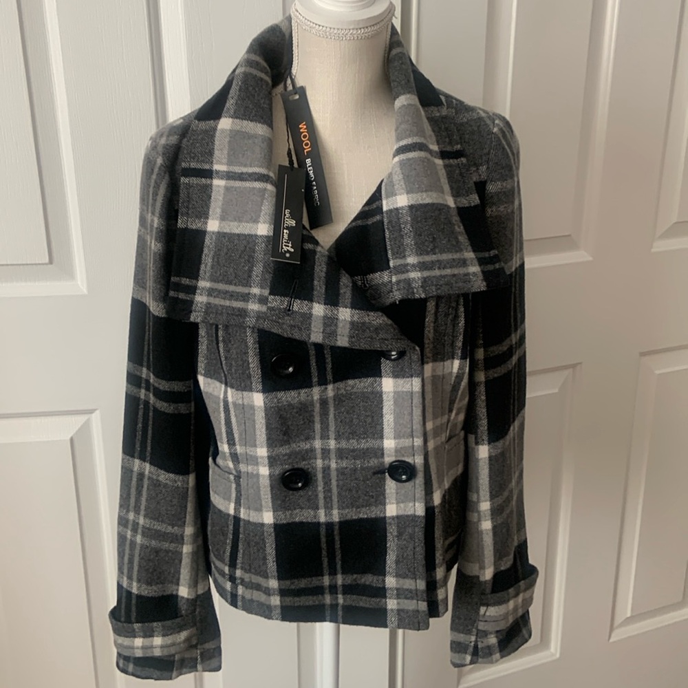 NWT Willi Smith Pea Coat - Double - Fully Lined